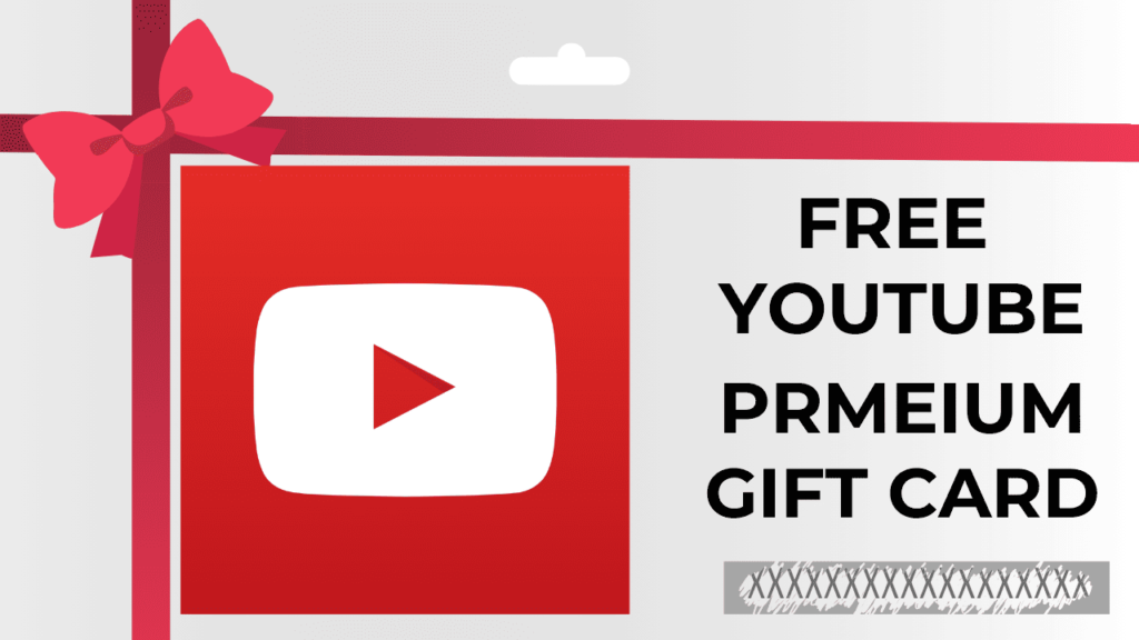 Free youtube premium gift cards